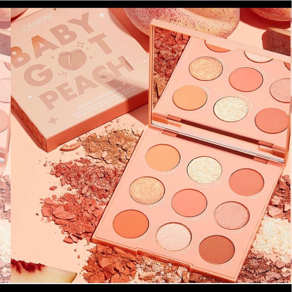 Colourpop “baby got peach” eyeshadow palette